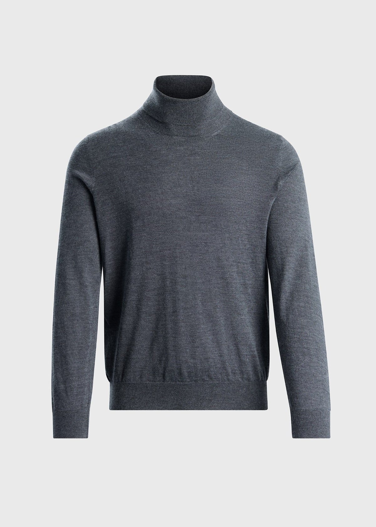 Silk & Cashmere Turtleneck Black - Paul Stuart