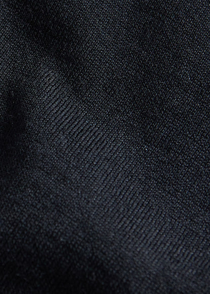 Silk & Cashmere Turtleneck Black - Paul Stuart