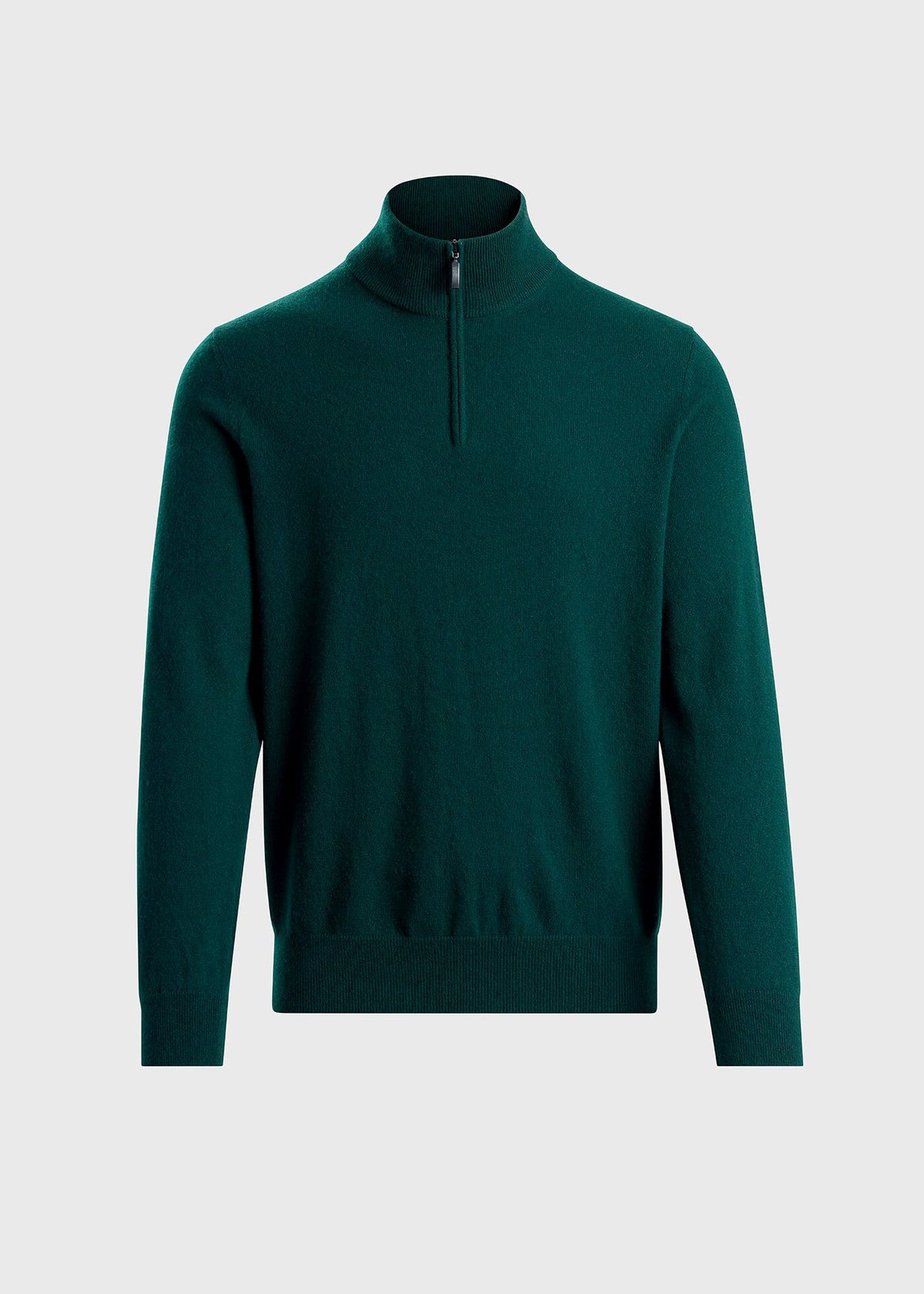 Essential Cashmere Quarter Zip Sweater Crimson - Paul Stuart