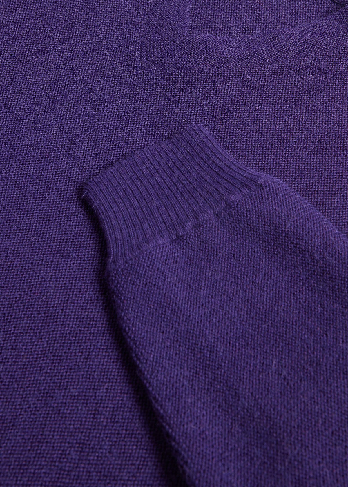 Classic Alpaca Links V-Neck Sweater Green Mix - Paul Stuart