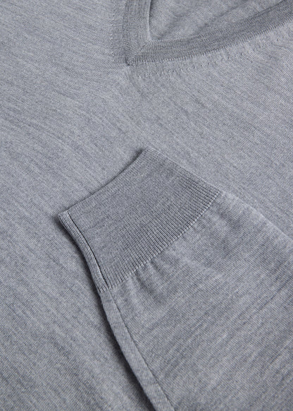 Essential Merino Wool V-neck Sweater Burgundy - Paul Stuart