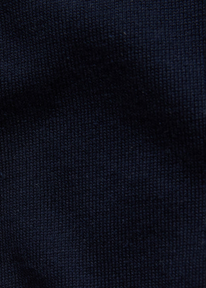 Organic Cotton Long Sleeve Polo Powder Blue - Paul Stuart