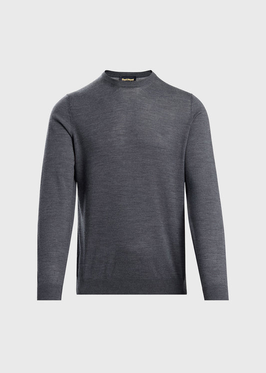 All Year Wool Sweater Black - Paul Stuart