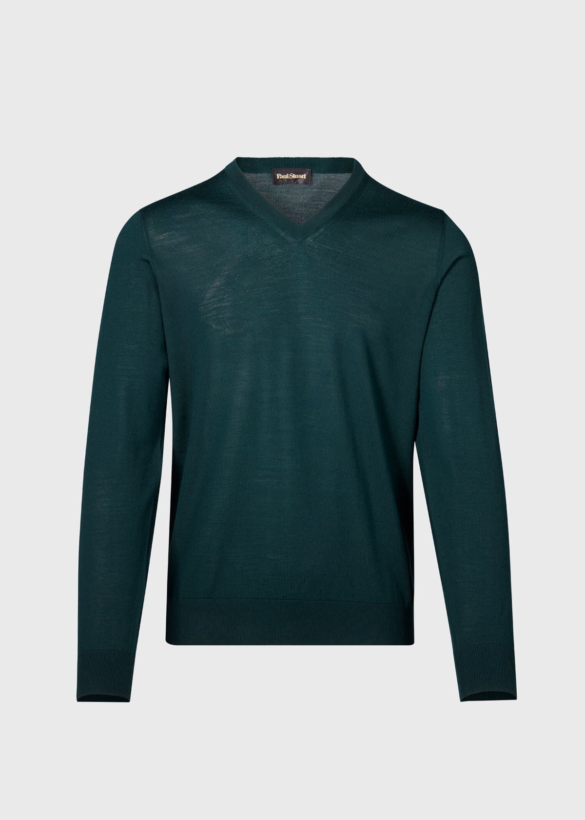Essential Merino Wool V-neck Sweater Burgundy - Paul Stuart