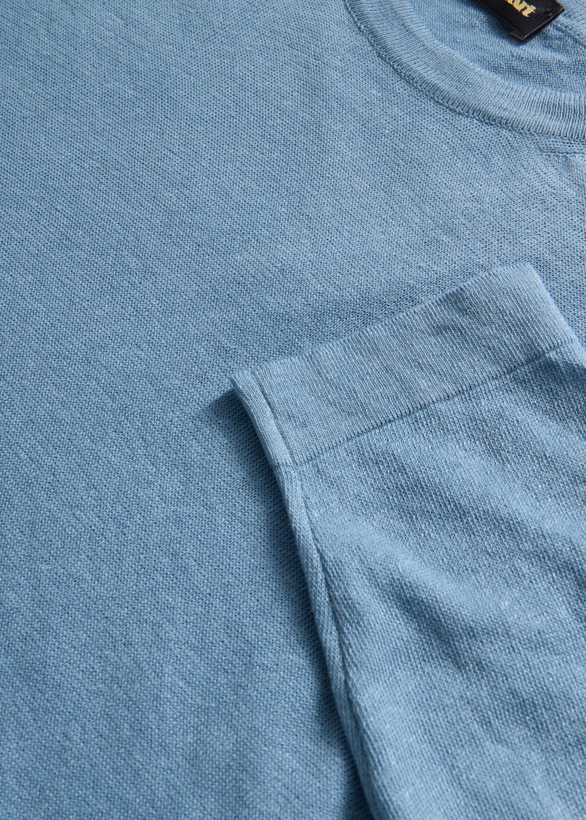 Cotton & Linen Summer Sweater Light Blue - Paul Stuart