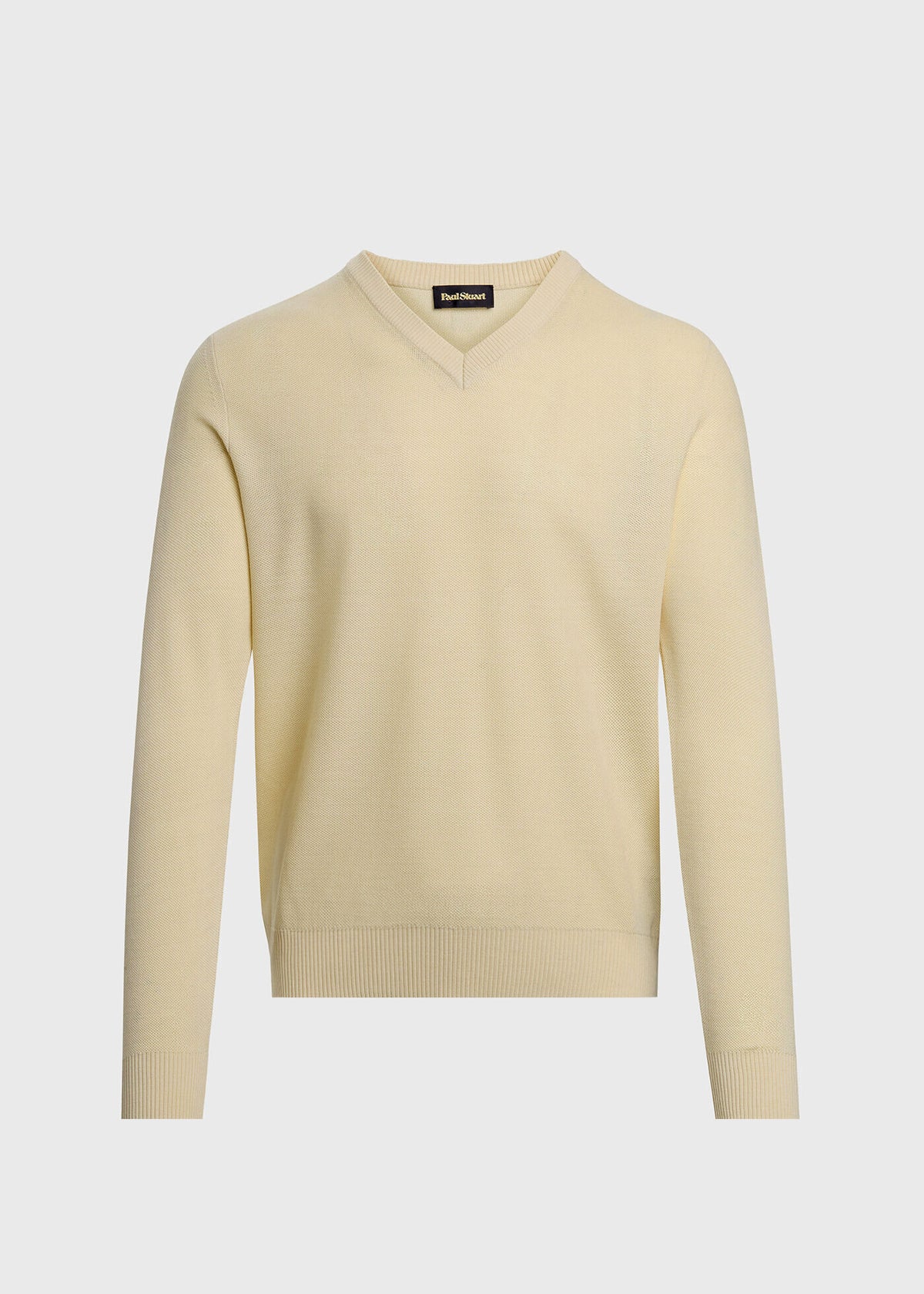 Silk Honeycomb Sweater Powder Blue - Paul Stuart