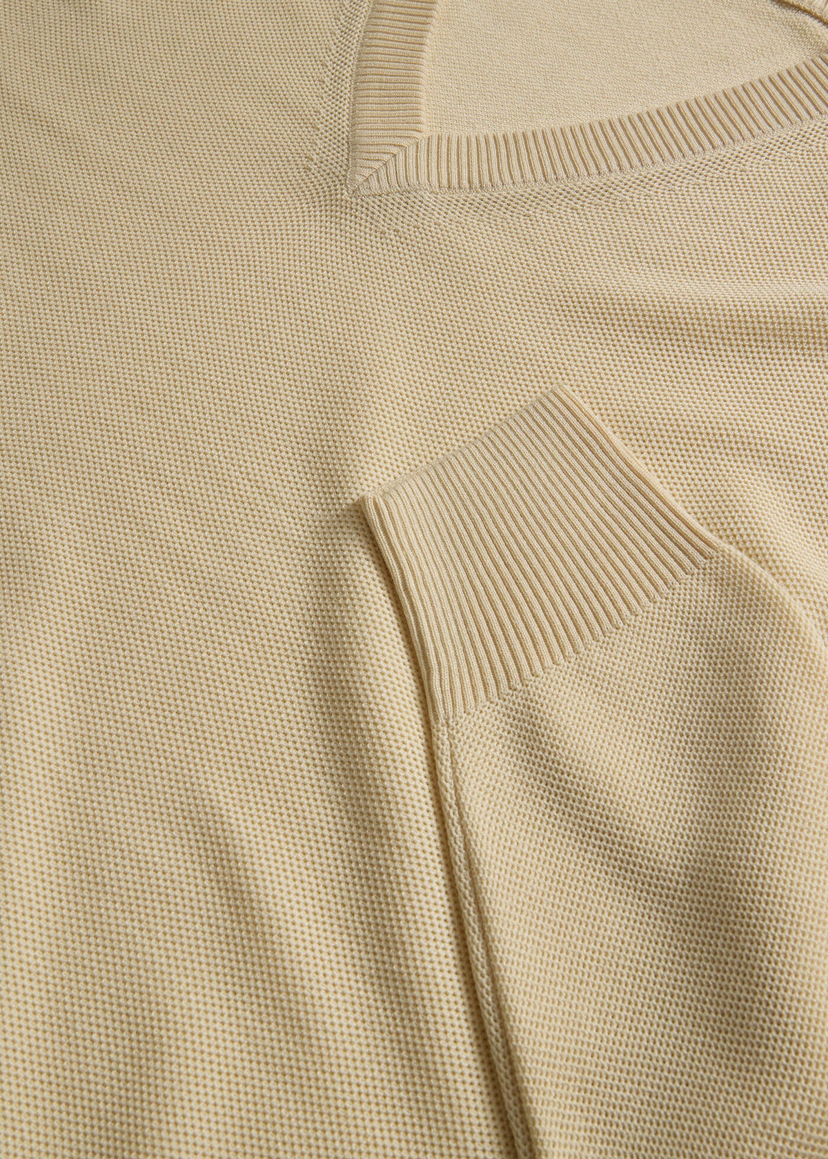 Silk Honeycomb Sweater Powder Blue - Paul Stuart