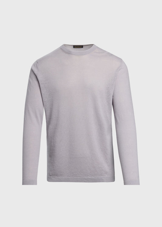 Cotton & Linen Summer Sweater Light Blue - Paul Stuart