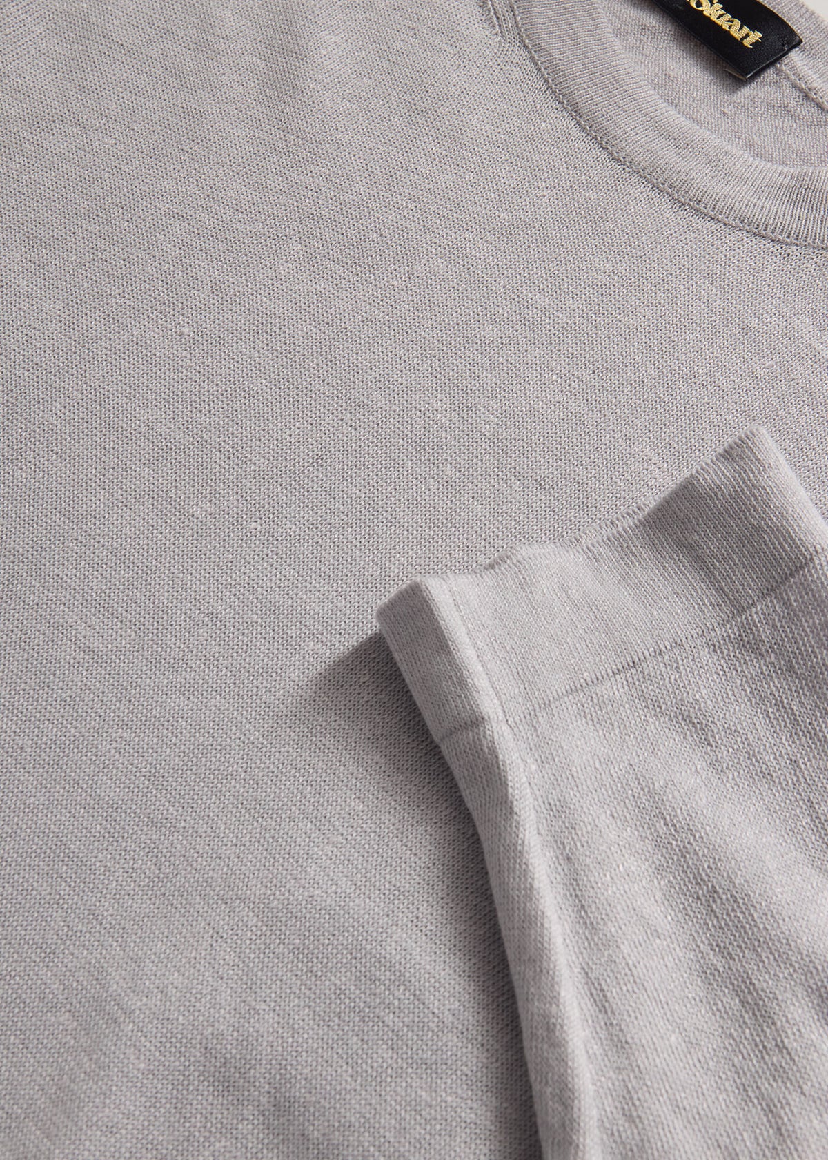 Cotton & Linen Summer Sweater Light Blue - Paul Stuart