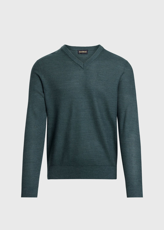 Silk Honeycomb Sweater Powder Blue - Paul Stuart