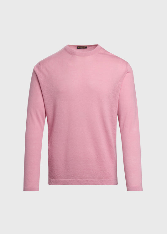 Cotton & Linen Summer Sweater Light Blue - Paul Stuart