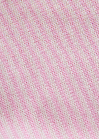 Long Sleeve Stripe Polo Blue/White - Paul Stuart