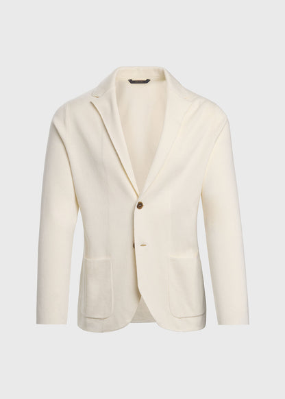 Single Breasted Knit Blazer Denim - Paul Stuart