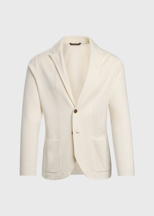 Single Breasted Knit Blazer Denim - Paul Stuart