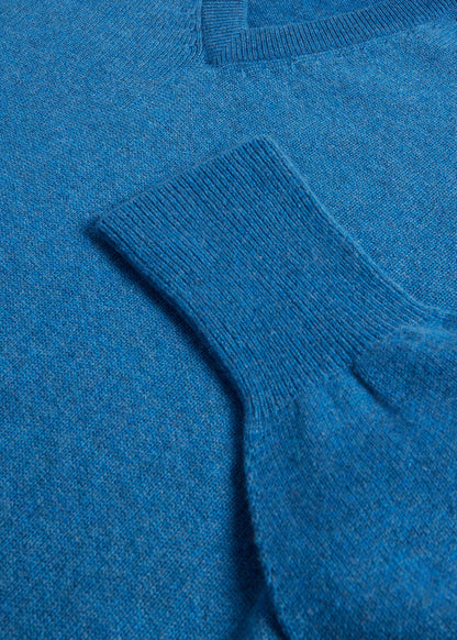 Classic Cashmere V-Neck Sweater Powder Blue, unselectable - Paul Stuart