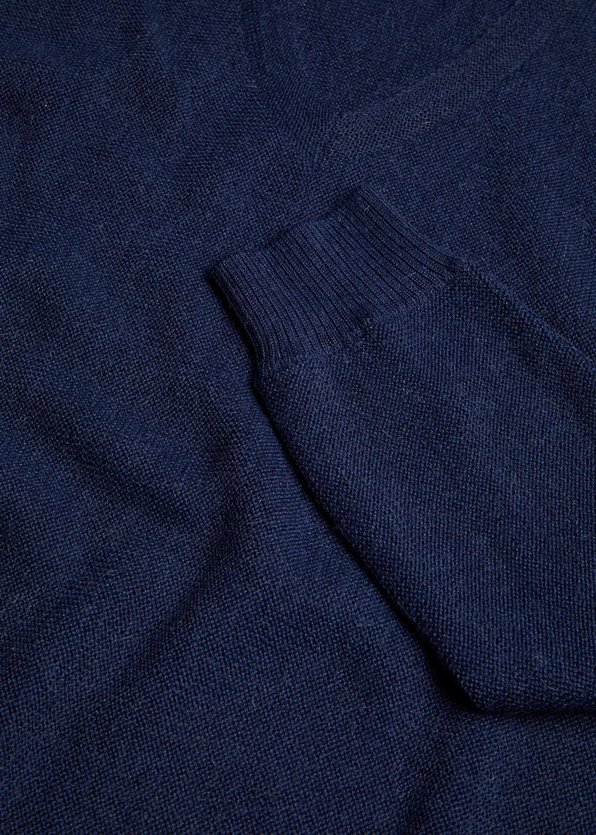 Classic Alpaca Links V-Neck Sweater Green Mix - Paul Stuart