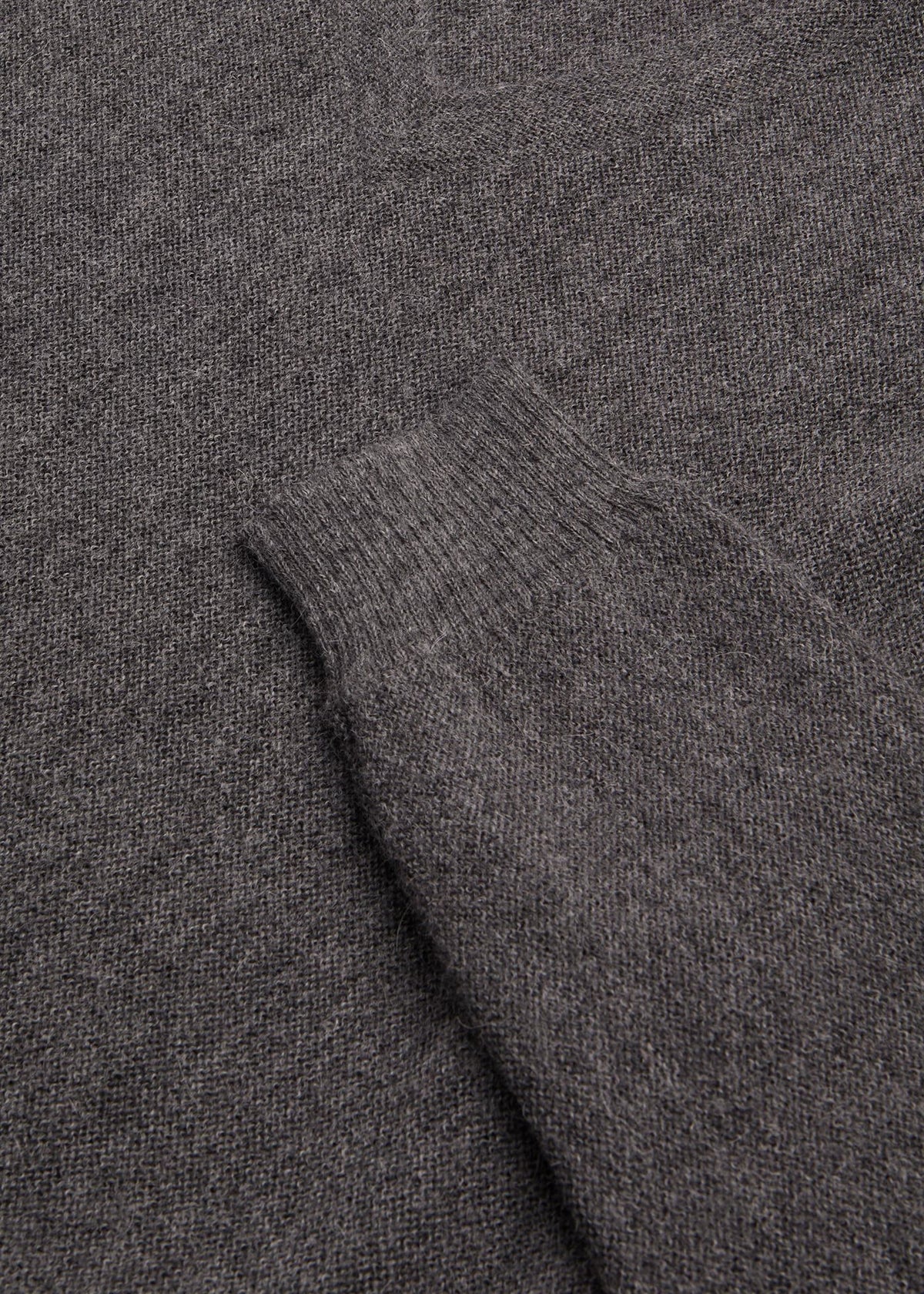 Classic Alpaca Links V-Neck Sweater Green Mix - Paul Stuart