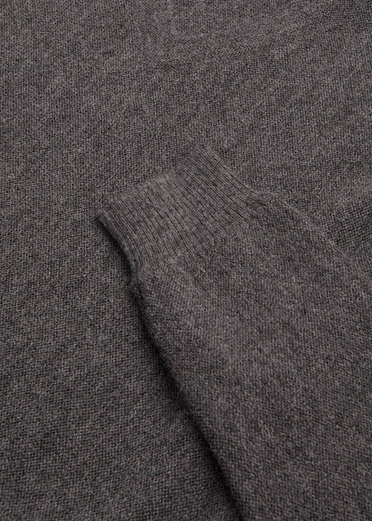 Classic Alpaca Links V-Neck Sweater Green Mix - Paul Stuart