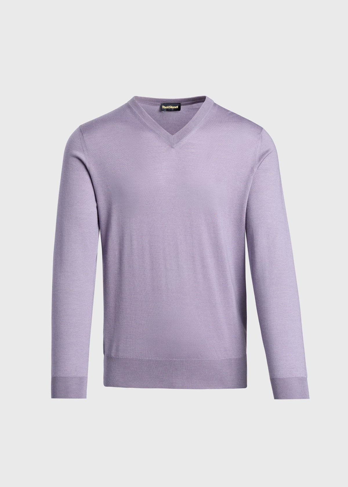 Silk & Cashmere V-Neck Sweater Blue - Paul Stuart