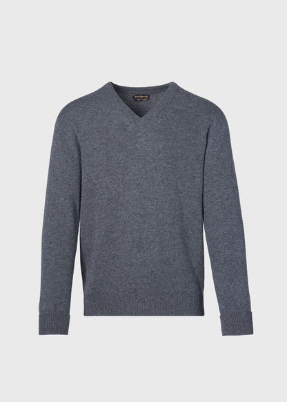 Classic Cashmere V-Neck Sweater Powder Blue, unselectable - Paul Stuart