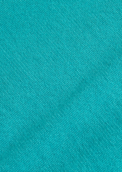 Quarter Zip Cotton Sweater Aqua - Paul Stuart