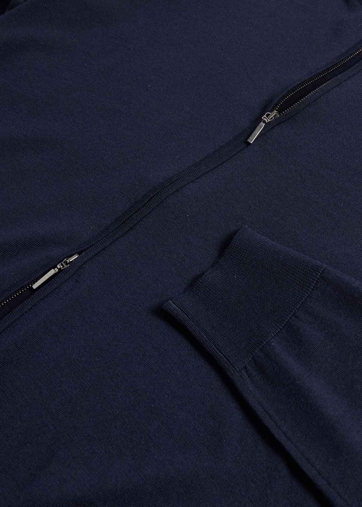 Essential Merino Wool Zip Cardigan Charcoal - Paul Stuart