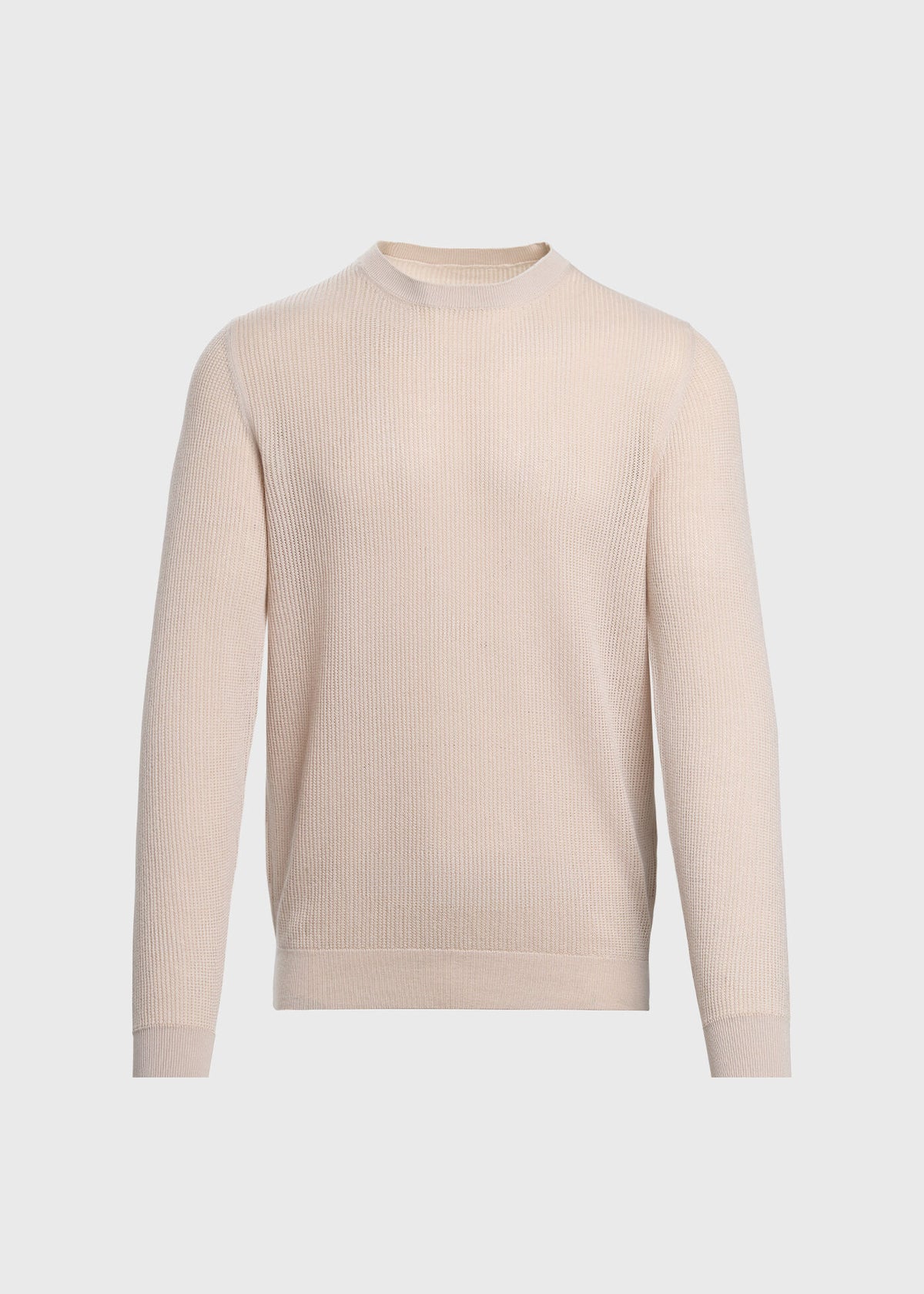 Silk & Cotton Crew Neck Lemon - Paul Stuart