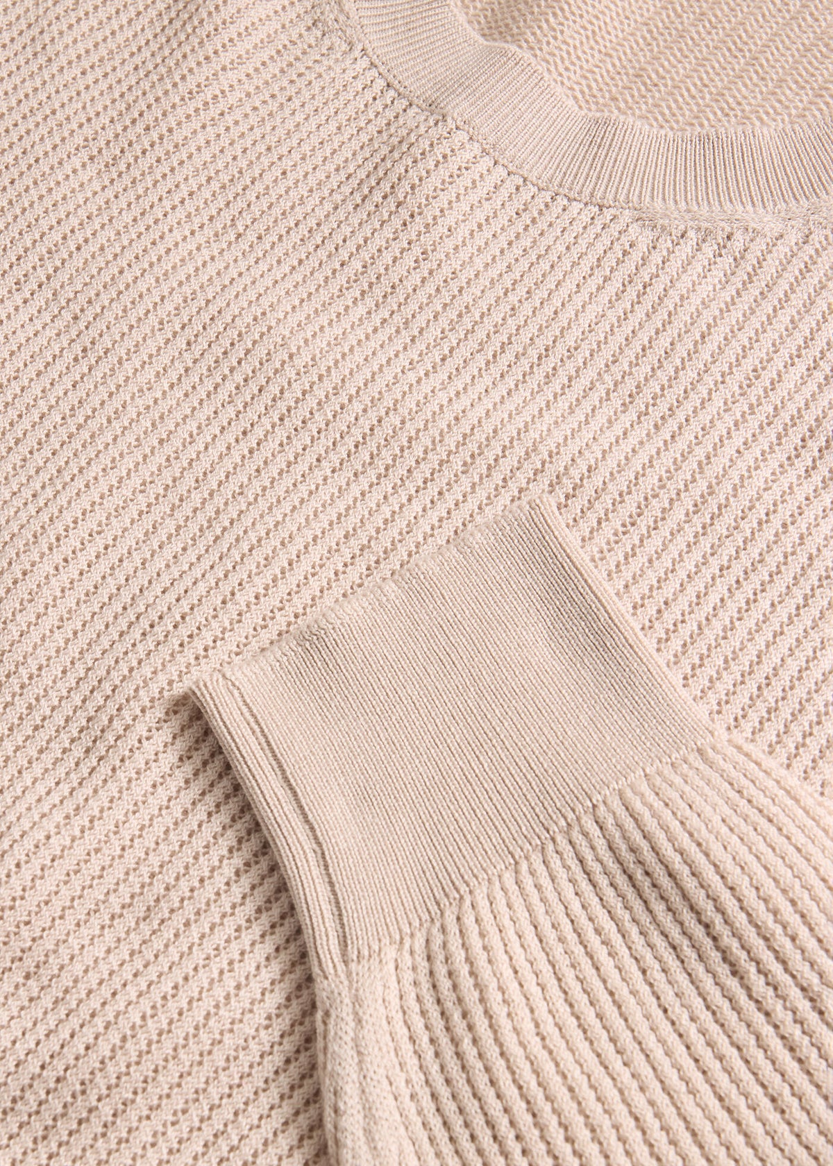 Silk & Cotton Crew Neck Lemon - Paul Stuart