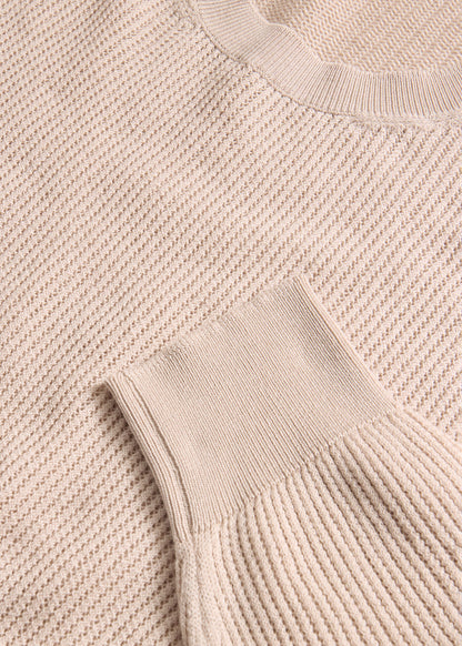 Silk & Cotton Crew Neck Lemon - Paul Stuart