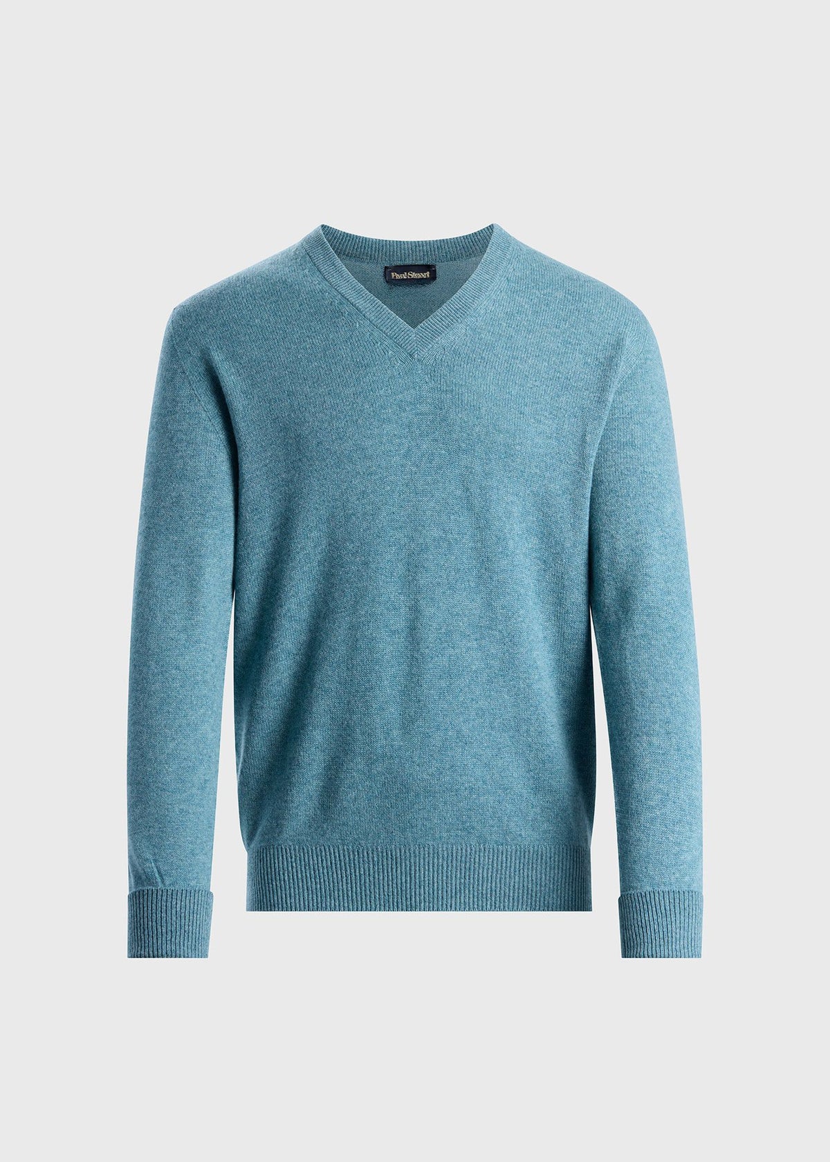 Classic Cashmere V-Neck Sweater Powder Blue, unselectable - Paul Stuart