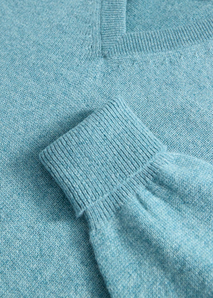 Classic Cashmere V-Neck Sweater Powder Blue, unselectable - Paul Stuart