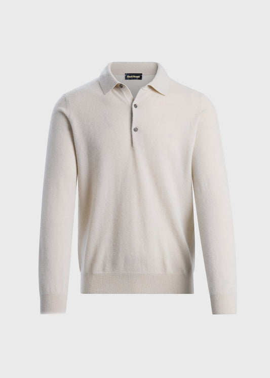Essential Cashmere Polo Denim - Paul Stuart