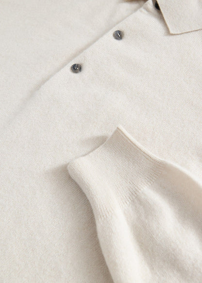Essential Cashmere Polo Denim - Paul Stuart