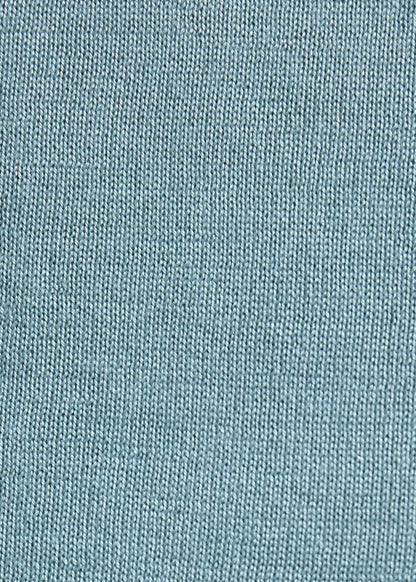 Silk & Cashmere V-Neck Sweater Blue - Paul Stuart
