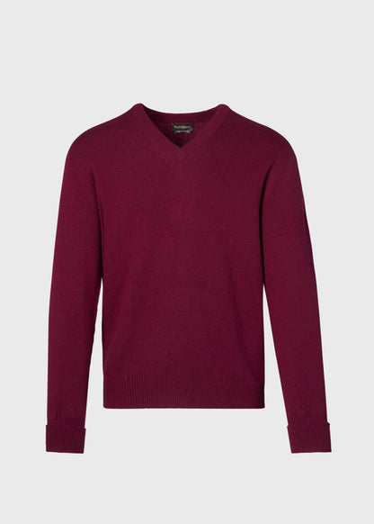 Classic Cashmere V-Neck Sweater Powder Blue, unselectable - Paul Stuart