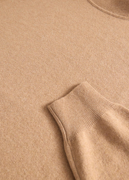 Essential Cashmere Turtleneck Camel - Paul Stuart