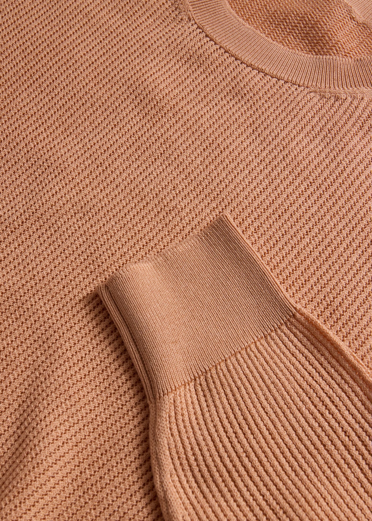 Silk & Cotton Crew Neck Lemon - Paul Stuart