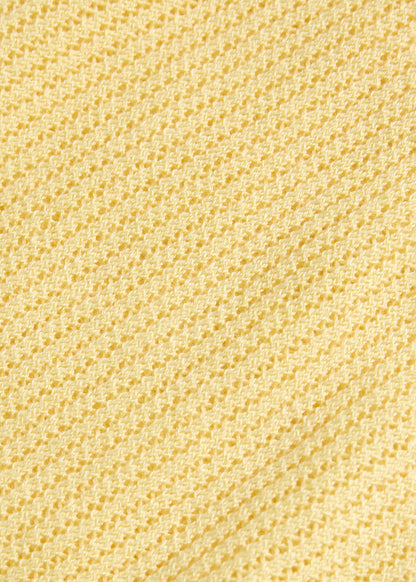 Silk & Cotton Crew Neck Lemon - Paul Stuart
