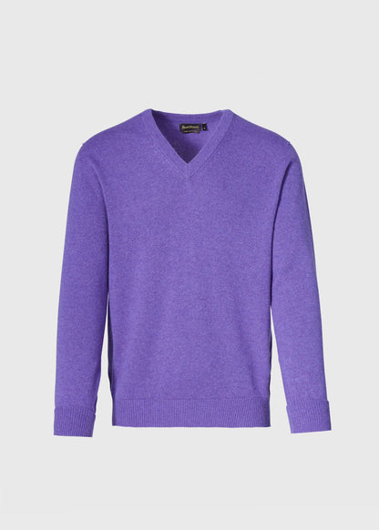 Classic Cashmere V-Neck Sweater Powder Blue, unselectable - Paul Stuart