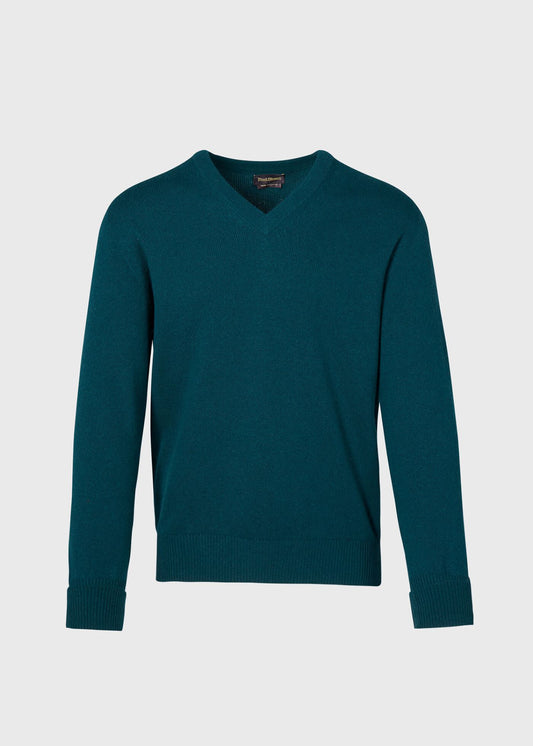 Classic Cashmere V-Neck Sweater Powder Blue, unselectable - Paul Stuart