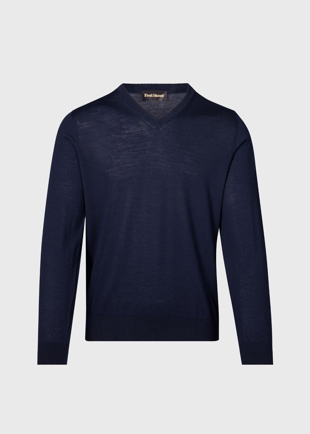Essential Merino Wool V-neck Sweater Burgundy - Paul Stuart