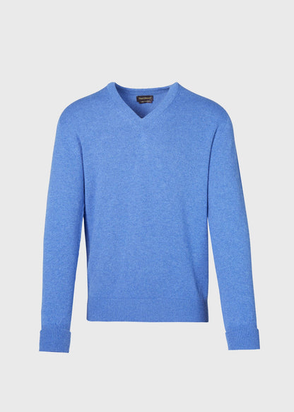 Classic Cashmere V-Neck Sweater Powder Blue, unselectable - Paul Stuart