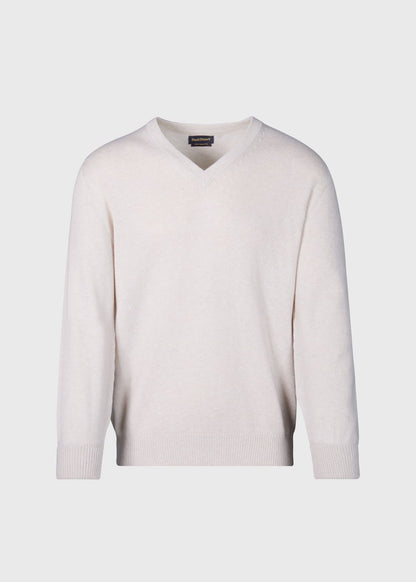 Classic Cashmere V-Neck Sweater Powder Blue, unselectable - Paul Stuart