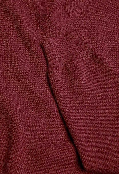 Classic Alpaca Links V-Neck Sweater Green Mix - Paul Stuart