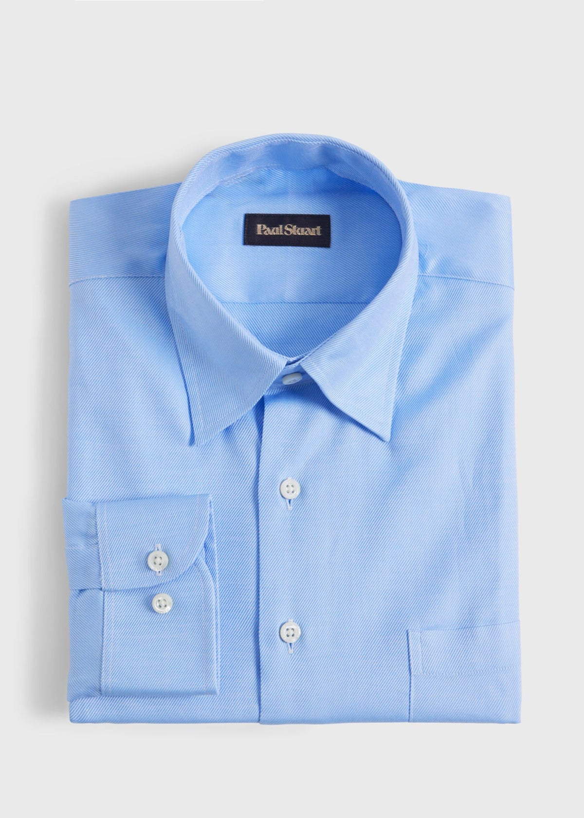 Classic Cotton Twill Sport Shirt Light Blue - Paul Stuart