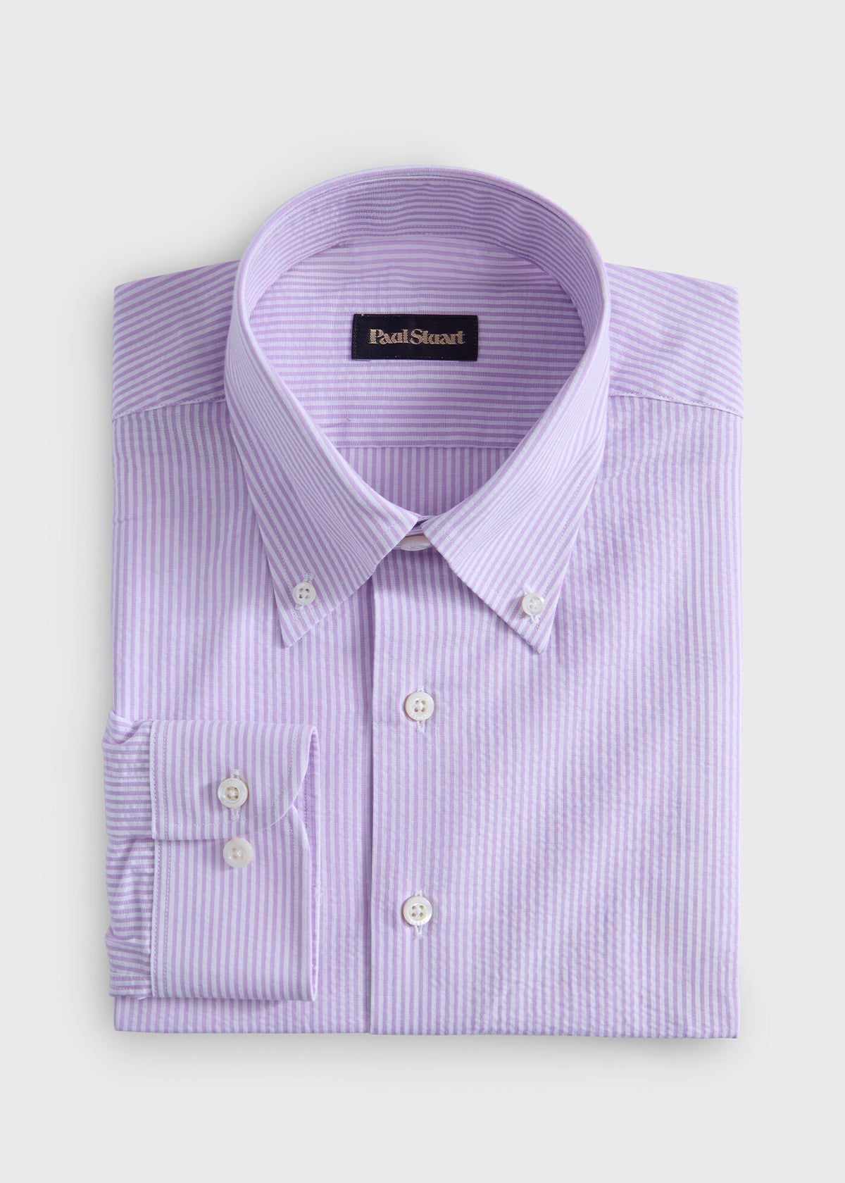 Classic Seersucker Shirt Blue - Paul Stuart