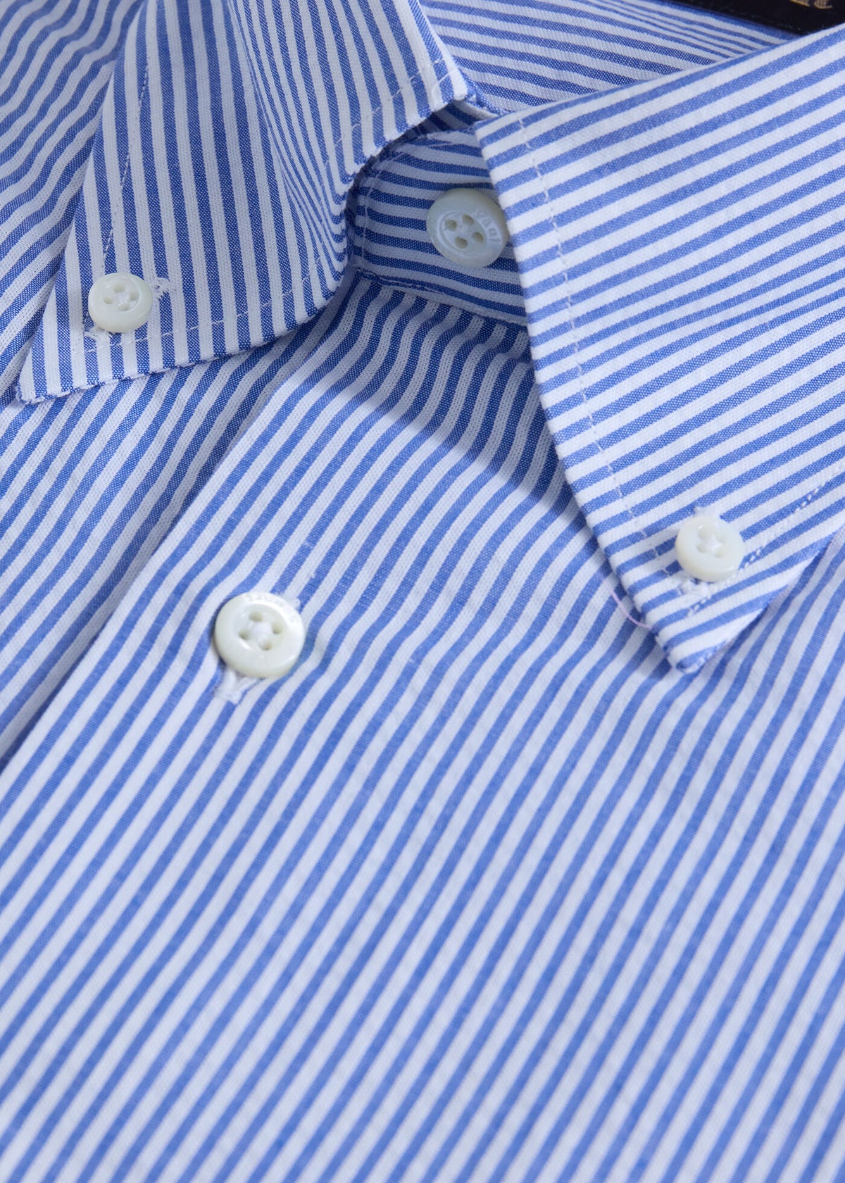 Classic Seersucker Shirt Blue - Paul Stuart