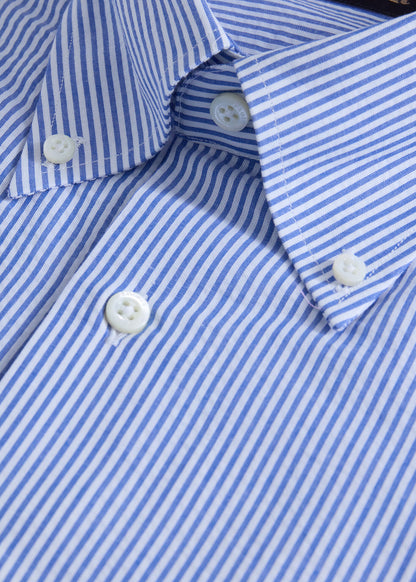 Classic Seersucker Shirt Blue - Paul Stuart