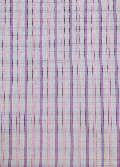 All Year Cotton Plaid Sport Shirt Pink/Lavender - Paul Stuart