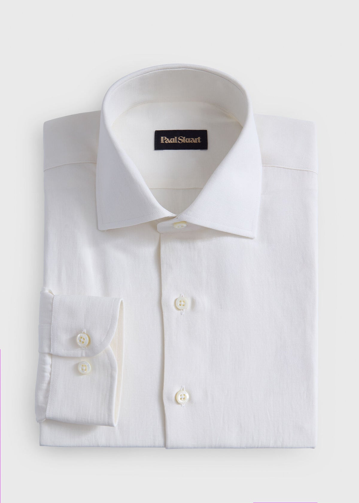 Silk & Linen Shirt Lavender - Paul Stuart